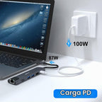 VEMONT, hub USB de 2 puertos