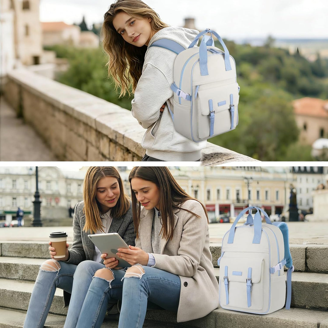 MOSISO Mochila para laptop para mujeres y hombres, mochila de compu...