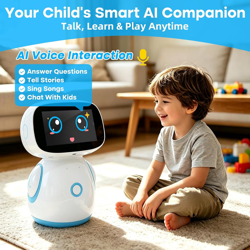 Voltix Juguetes de robot AI para niños, interacción de voz AI, pantalla