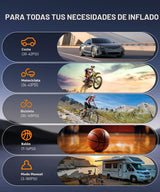 Hafuloky Inflador de neumáticos, compresor de aire portátil, bomba...