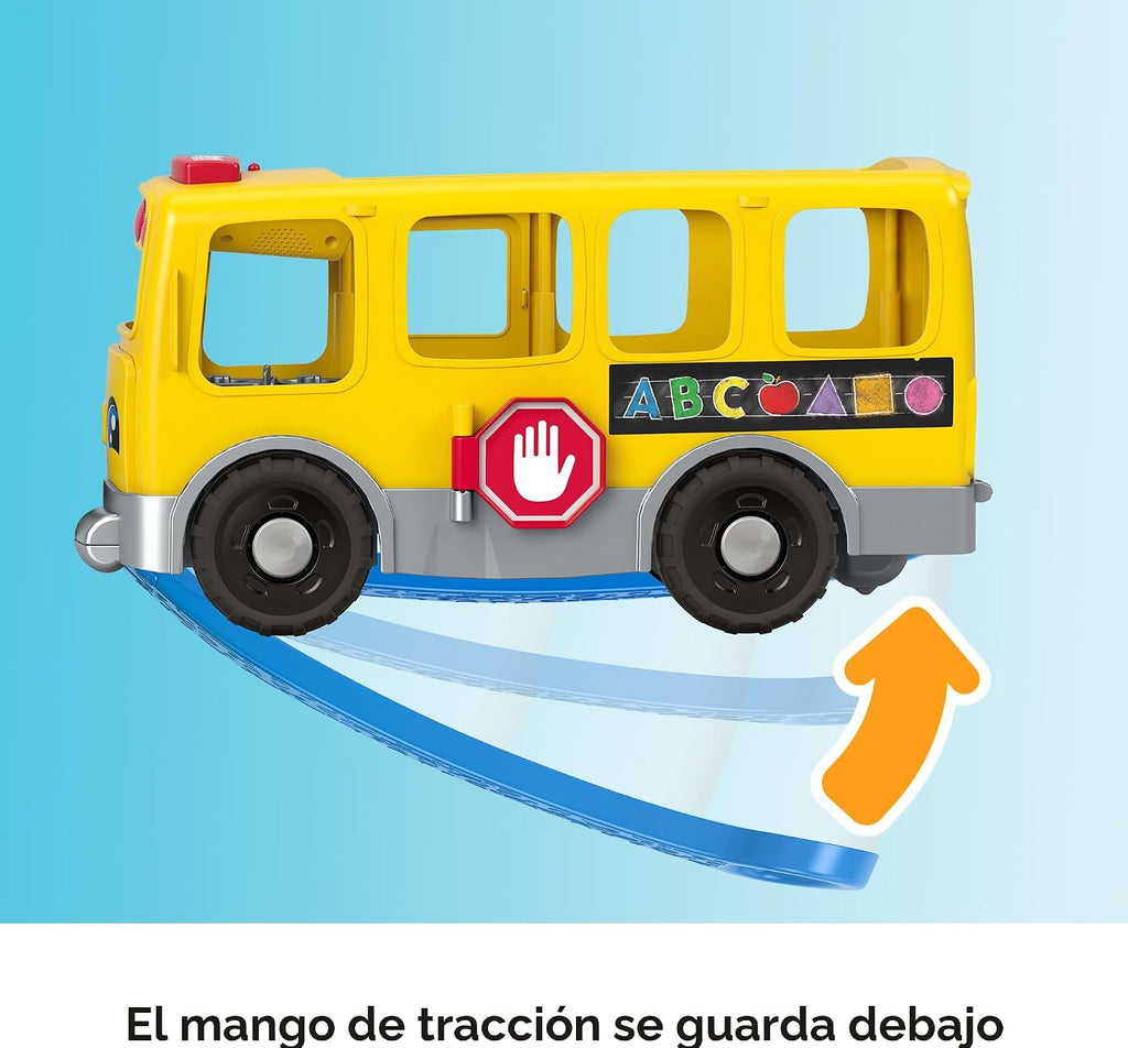 Mattel Fisher-Price Little People - Juego de autobús escolar grande y héroes comunitarios