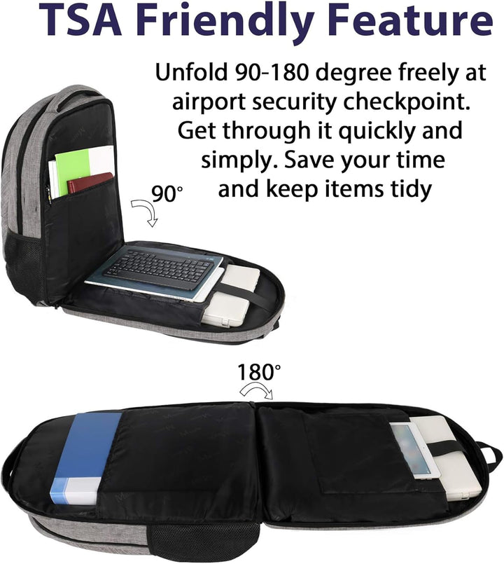 MATEIN Mochila para Laptop Extragrande de 18 Pulgadas, Mochila de V...