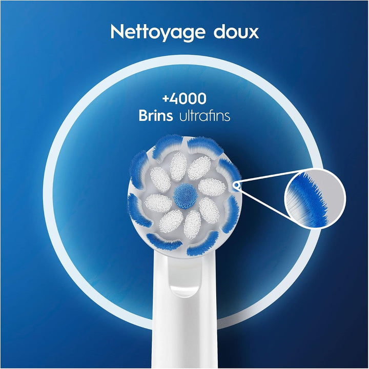 Oral-B Sensitive Clean - Cabezales de repuesto para cepillo de dien...