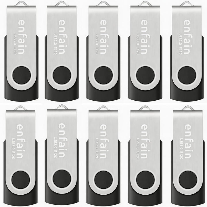 Enfain Unidad flash USB 3.0 de 32 GB para compartir, paquete de 10...