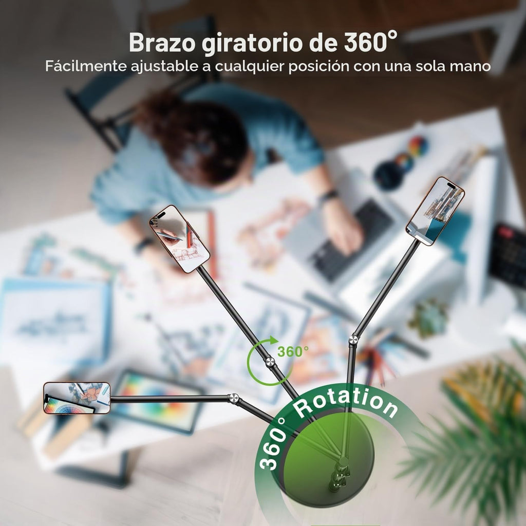 elitehood Soporte magnético para teléfono de piso para cama, soporte de