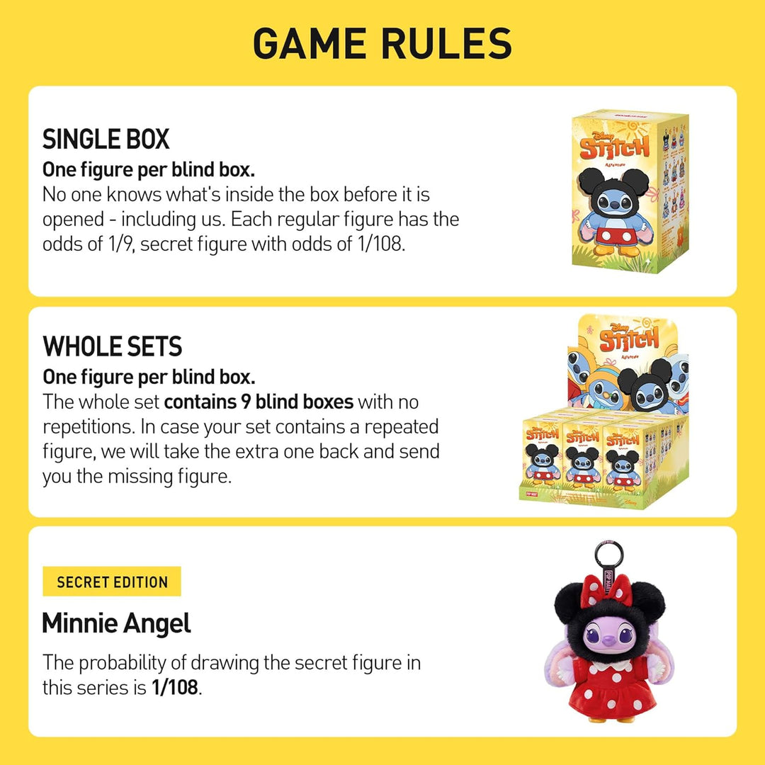 POP MART Stitch Adventure Series - Llavero de caja ciega \u2013 Fel...