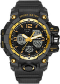 Relojes para Hombres, Reloj Deportivo para Hombre a Prueba de Agua, Reloj de Pulsera Táctico Militar Analógico Digital