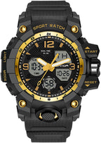 Relojes para Hombres, Reloj Deportivo para Hombre a Prueba de Agua, Reloj de Pulsera Táctico Militar Analógico Digital