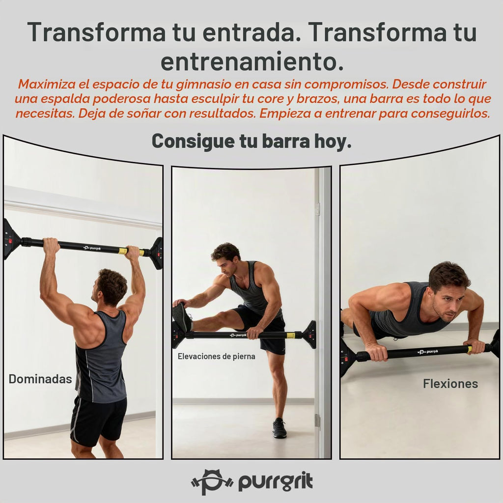 Barra de Tijera para Puerta Ajustable sin Tornillos de 440 lbs