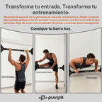 Barra de Tijera para Puerta Ajustable sin Tornillos de 440 lbs