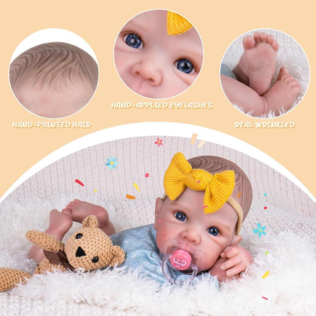 Aori Muñecas bebé recién nacidas Niña - Muñeca recién nacida de 20...