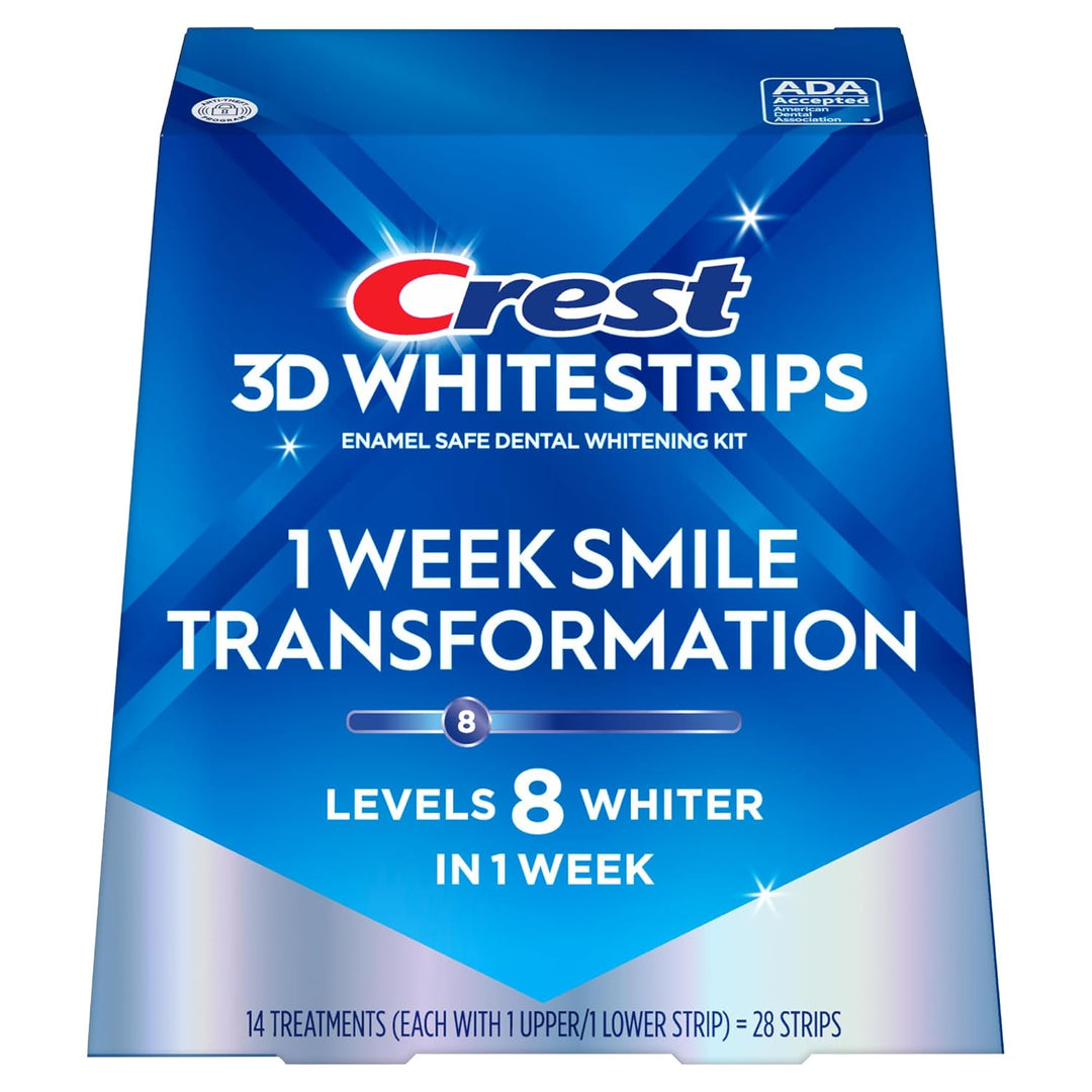 Crest 3D Whitestrips, Transformación de Sonrisa de 1 Semana, Tiras...