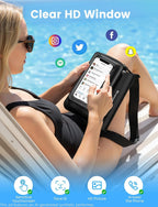 Riñonera impermeable flotante IPX8 para teléfono, pasaporte y