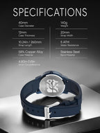 EUTOUR Reloj analógico de cuentas magnéticas, correa de acero inoxidable y diseño único de puntero, relojes magnéticos unisex, reloj magnético súper fuerte para hombre