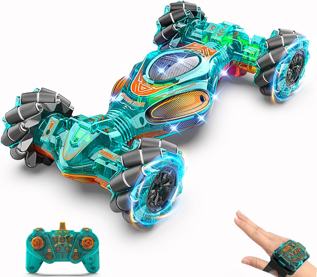 HOSHIPLAY Coches RC, juguetes de coche de acrobacias con detección...