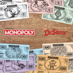 Monopoly: Dr. Seuss | Compra y vende libros | Juego clásico coleccionable de monopolio con tablero de juego personalizado y obras de arte | Juego y mercancía con licencia oficial