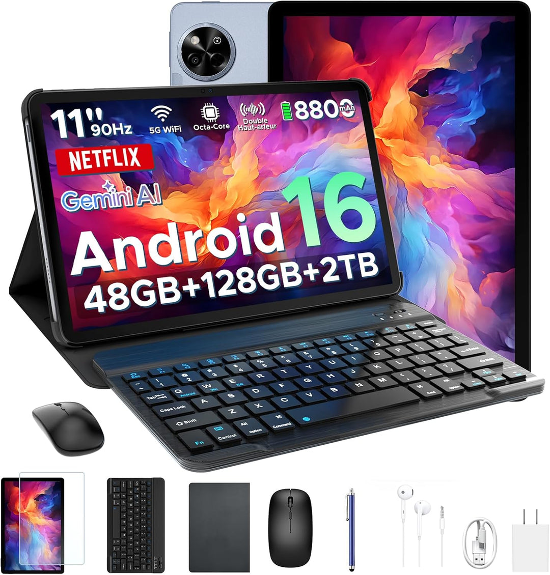 Luzglo P11 Android 16 Tablet, Tablet de 11 Pulgadas con Gemini AI,...