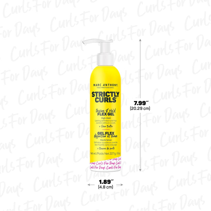 Marc Anthony Gel de peinado para cabello rizado, estrictamente rizo...
