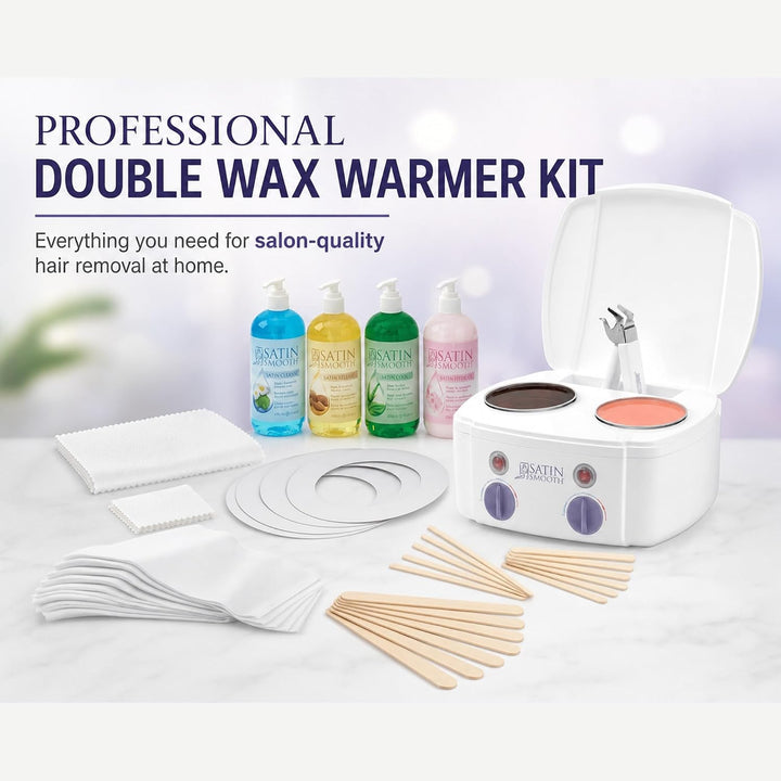 Kit Profesional de Calentador de Cera Dual Satin Smooth - Sistema d...