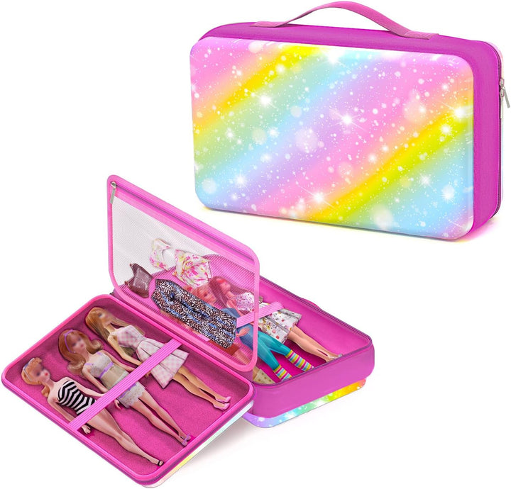 LININYHAO Funda de transporte compatible con muñecas Barbie de 12 p...
