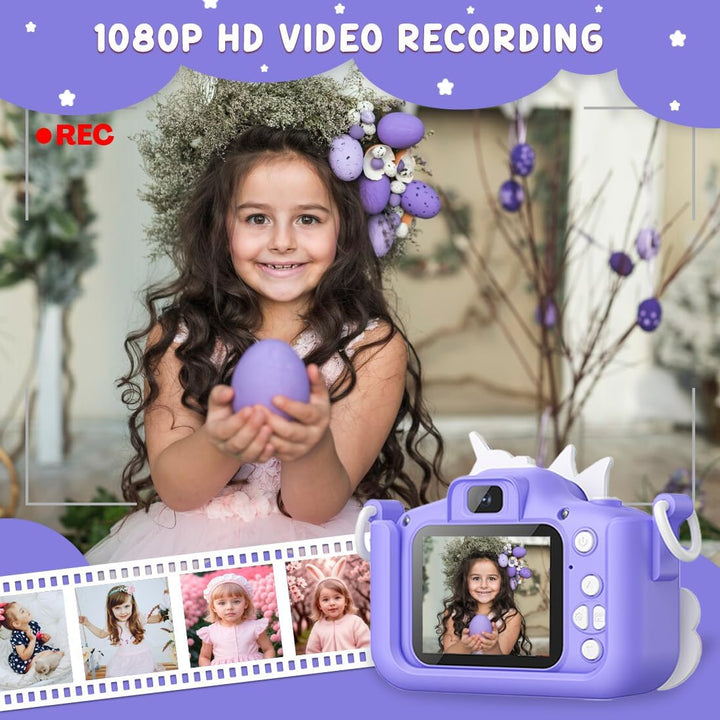Cámara de juguete de unicornio Wembley para niñas de 3 años en adel...