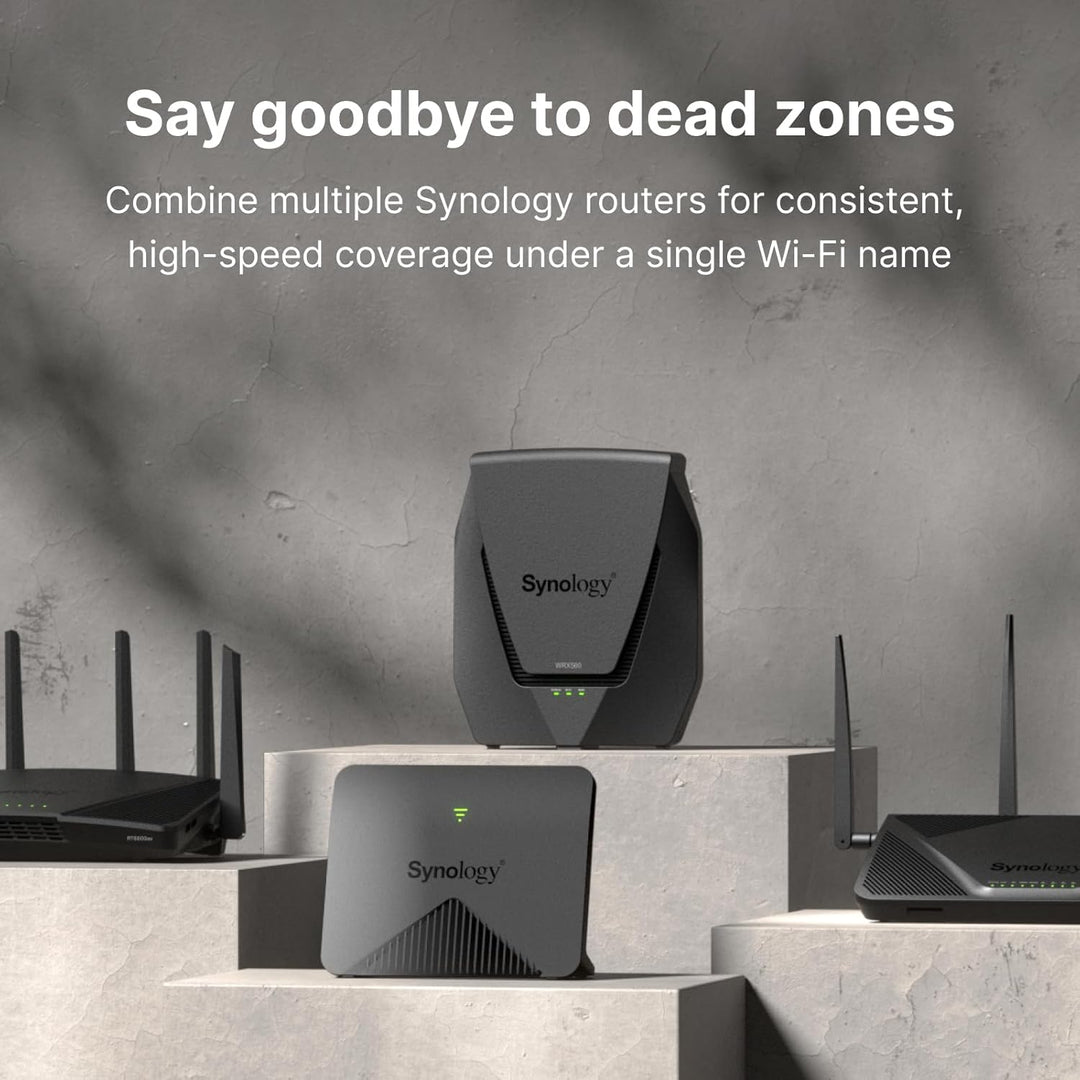 Synology WRX560 - Router Wi-Fi 6 de doble banda, Ethernet de 2.5Gbp...