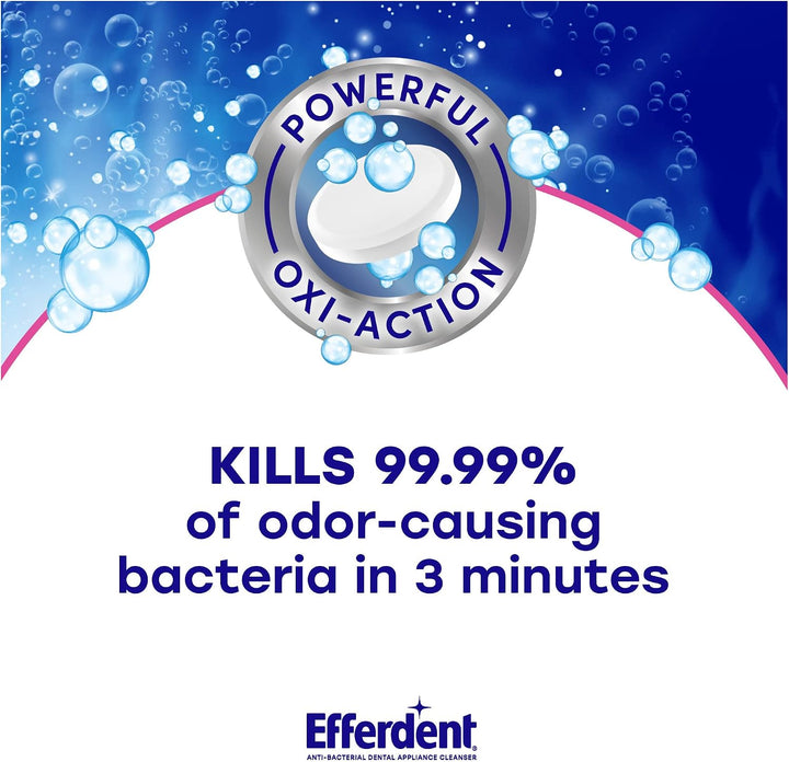 Efferdent Tabletas limpiadoras de dentaduras \u2013 Aparatos dental...