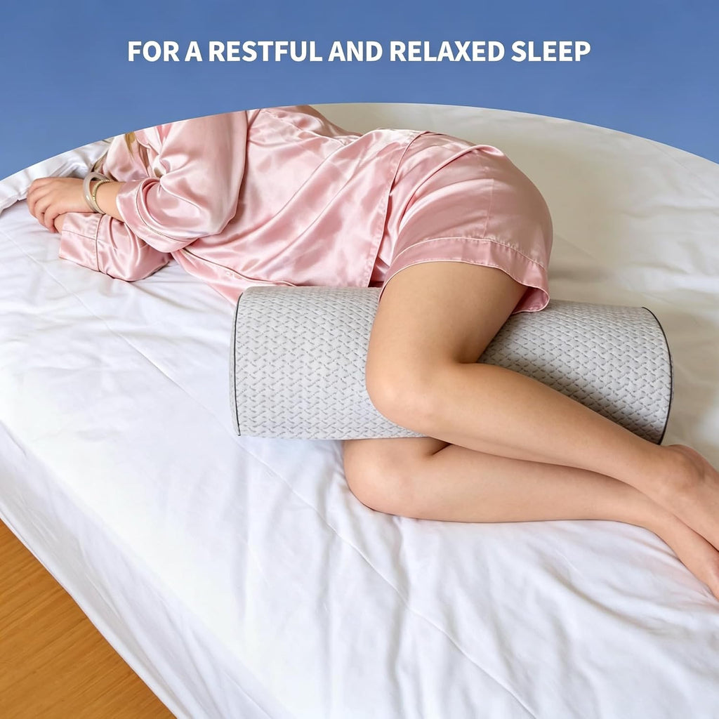 Almohada de rodilla de espuma viscoelástica para dormir de espalda