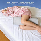 Almohada de rodilla de espuma viscoelástica para dormir de espalda