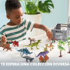 JOYIN Juguetes de dinosaurio con tapete de juego de actividades