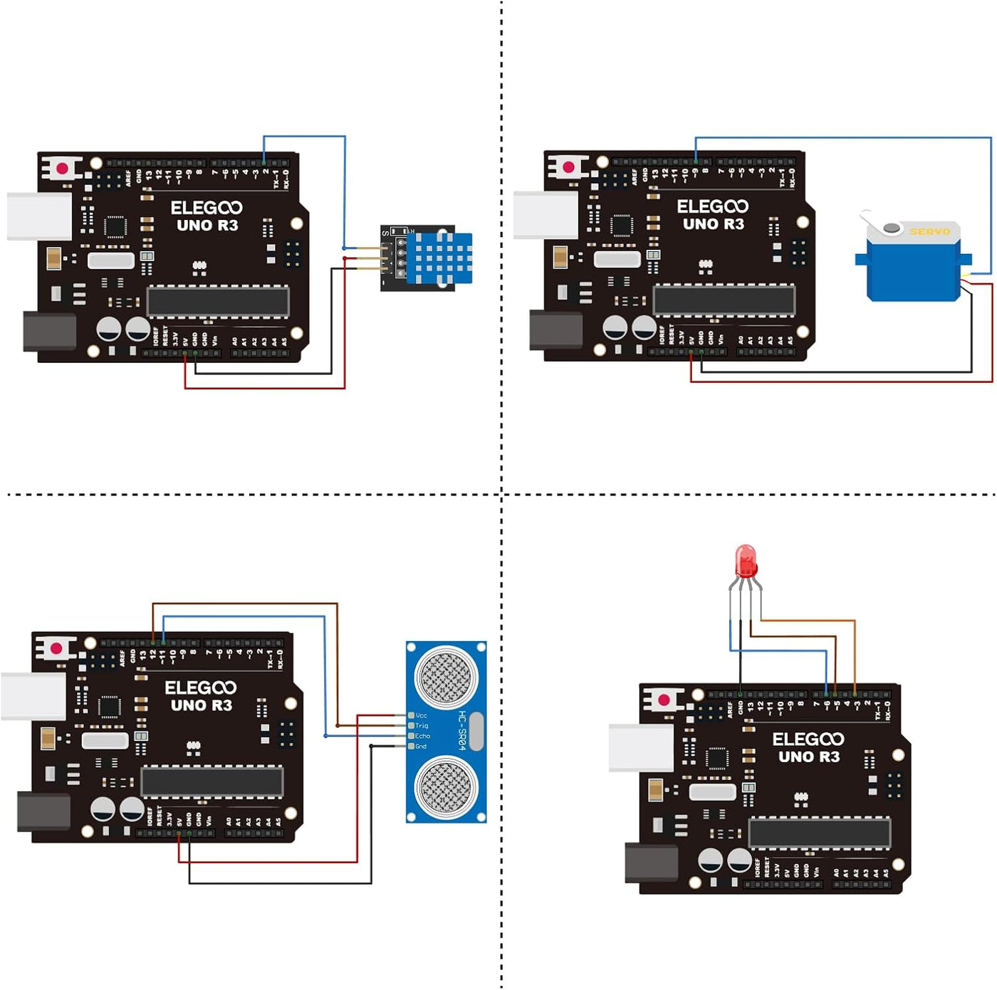 Súper kit de iniciación Proyecto Uno Elegoo con tutorial para Ardui...