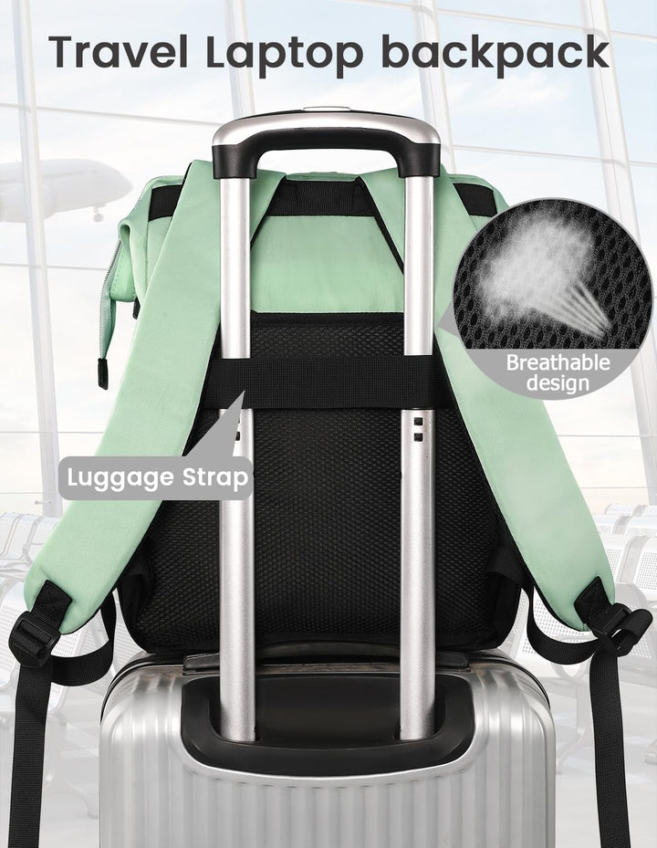 Mochila para portátil YALIXIAN para mujer, mochila de trabajo unive...