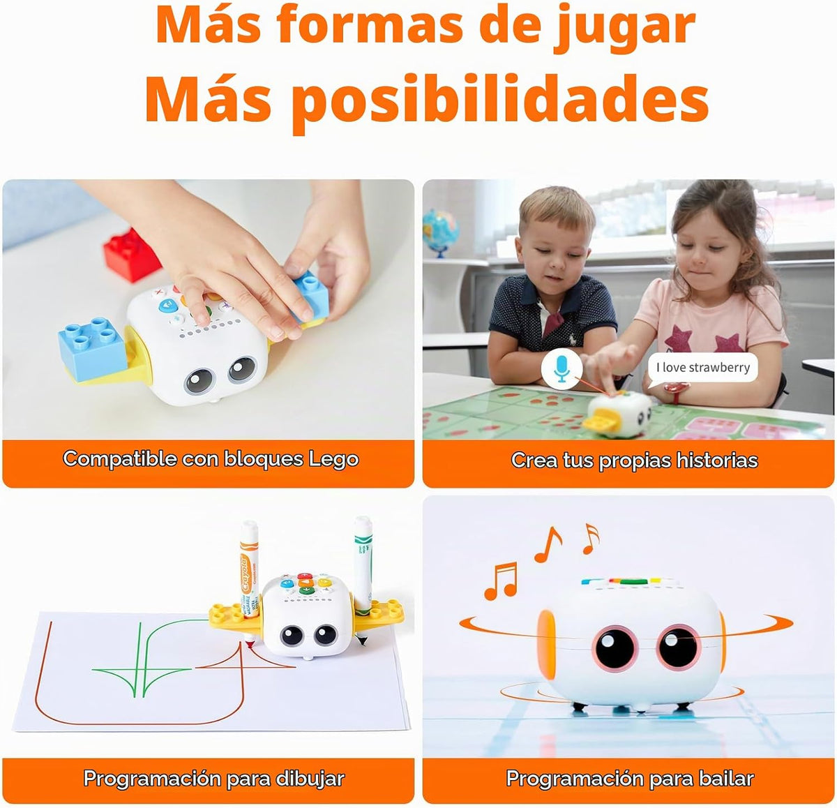 TaleBot Pro Coding Robot para Kids 3-5, Juguete STEM sin pantalla