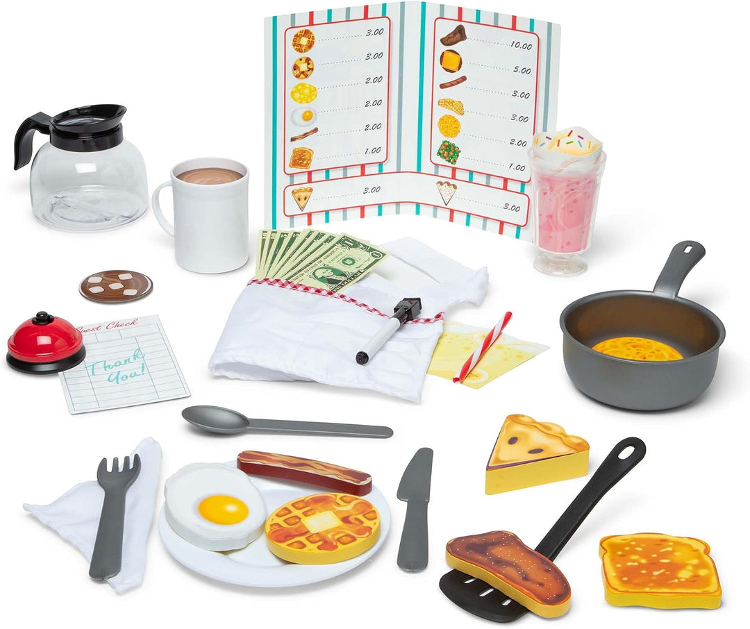 Melissa &amp; Doug \u2013 Juego de casa Star Diner Restaurante (41...