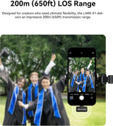 Micrófono inalámbrico Hollyland Lark A1 Mini para iPhone y Android,...