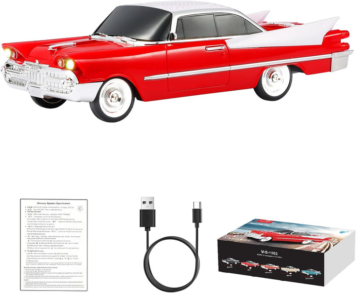 WSTER WS-1965 Replica Altavoz Bluetooth - Diseño retro de cohete de...