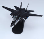 Grumman F-14 Tomcat VX-4 Modelo fundido a presión – 1/100 US Navy Fighter Jet, modelo de exhibición de metal preconstruido con soporte, regalo coleccionable para fanáticos de la aviación militar