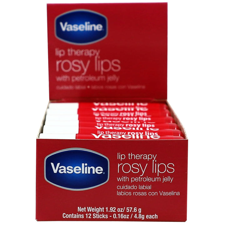 Vaseline Lip Rosy, nutrición de acción rápida, ideal para labios ag...