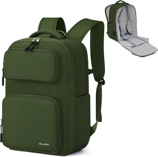 MILADA Mochila de viaje expandible de 28L a 39L, mochila de mano ap...