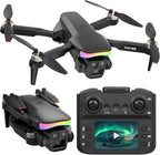 Dron con cámara, FPV Drone con control remoto de pantalla, dron motor sin escobillas para adultos principiantes y niños, 20 minutos de tiempo de vuelo con una tecla, plegable, fácil de volar, juguete