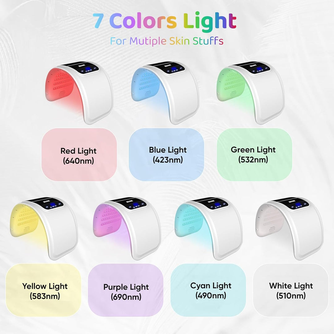 Terapia de luz roja para la cara, mascarilla facial LED para terapi...