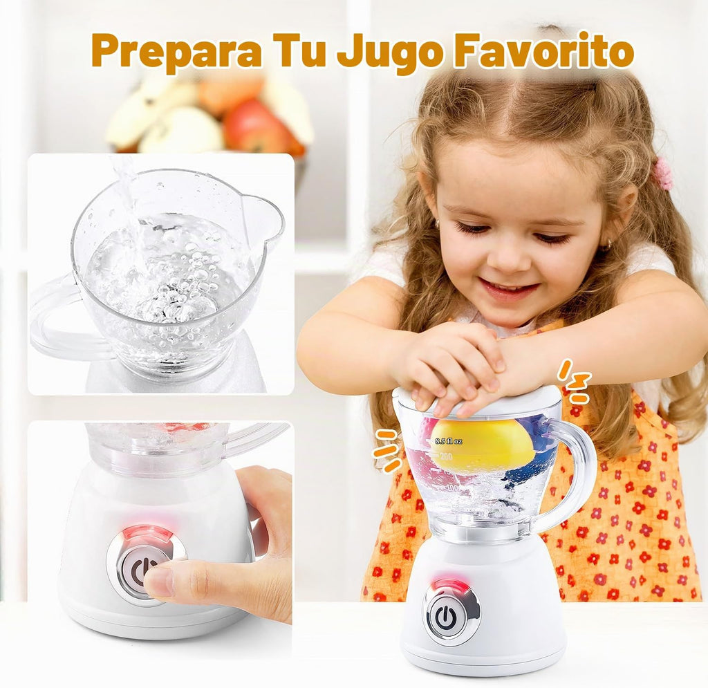 Juegos de Cocina de Juguete para Niños, Accesorios de Cocina de Juguete para Niños de 4-8 y 3-5 Años, Juguetes de Electrodomésticos de Cocina, Licuadora, Cafetera, Batidora, Tostadora, Juguetes de