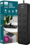 Protectores contra sobrecargas Philips con puertos USB