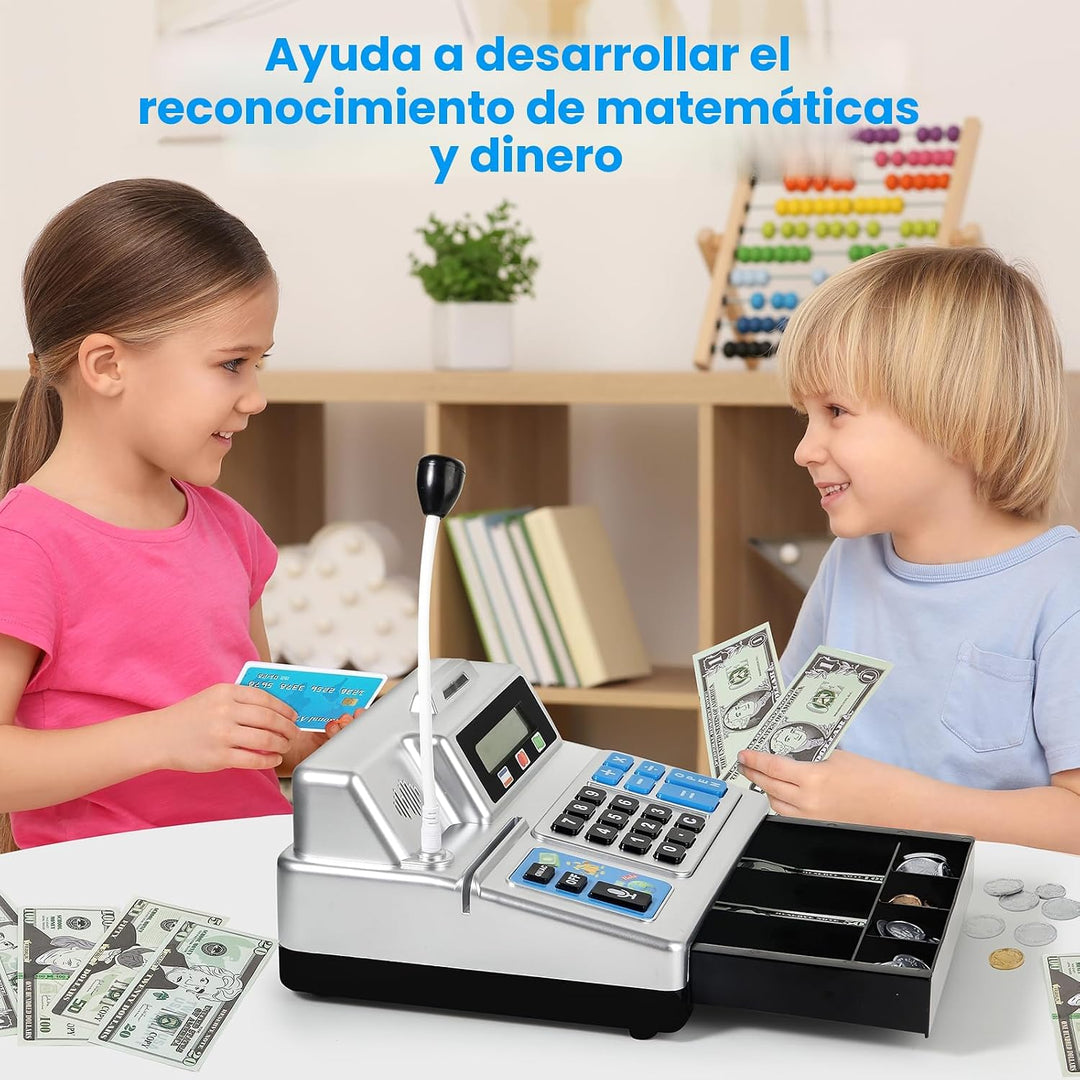 Calculadora de caja registradora \u2013 Caja registradora de juguet...