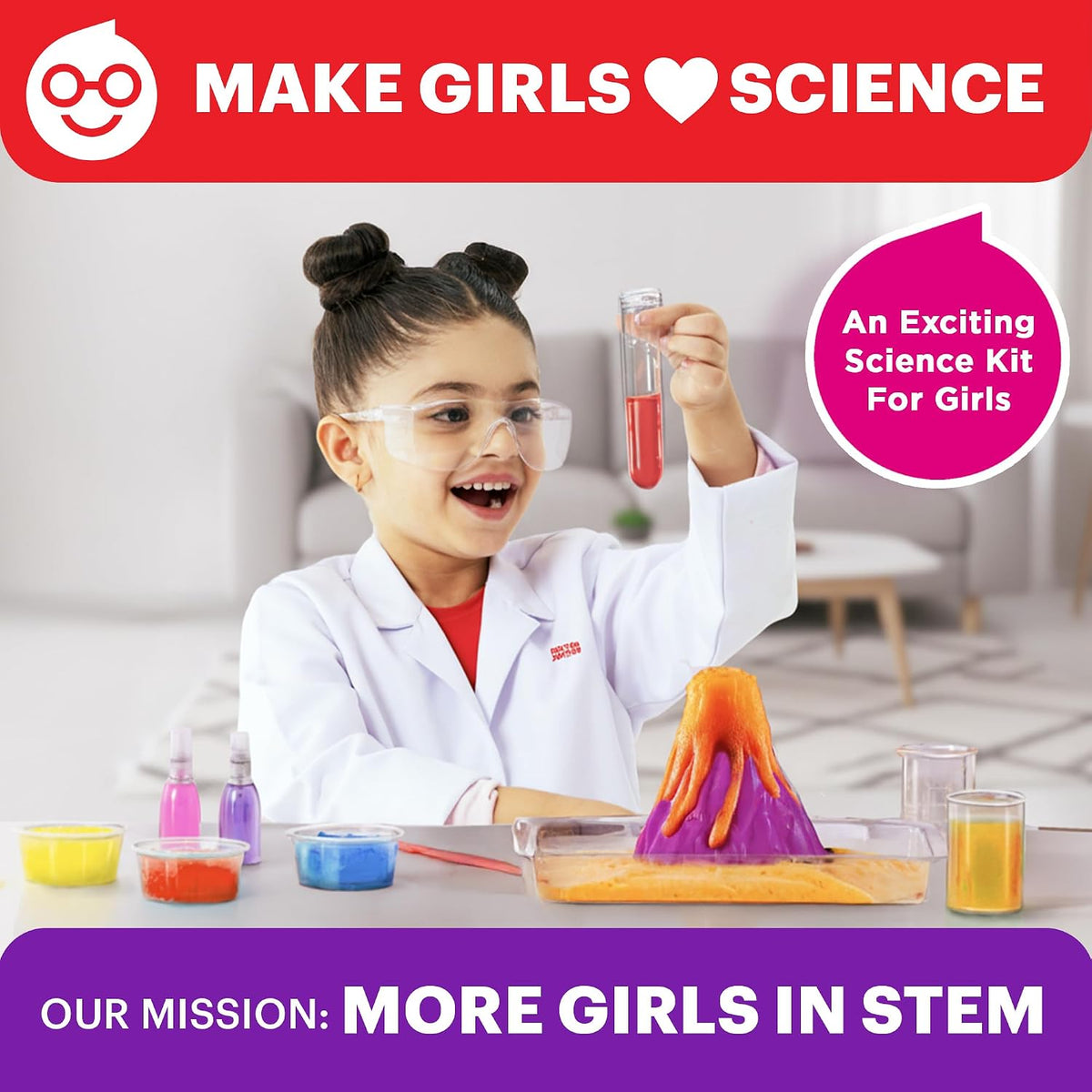 Doctor Jupiter - Kit de experimentos científicos para niñas a partir de 4 años