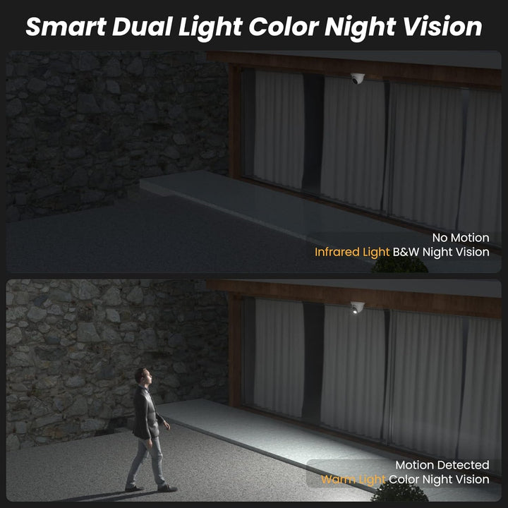 Anpviz Torreta de cámara 4K PoE de 8 MP para exteriores, cámaras de...