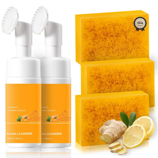 Kit de lavado y cuidado de cúrcuma \u2013 Jabón de cúrcuma para la...