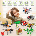 KAZI - Juego de juguetes de construcción de insectos, bloques de