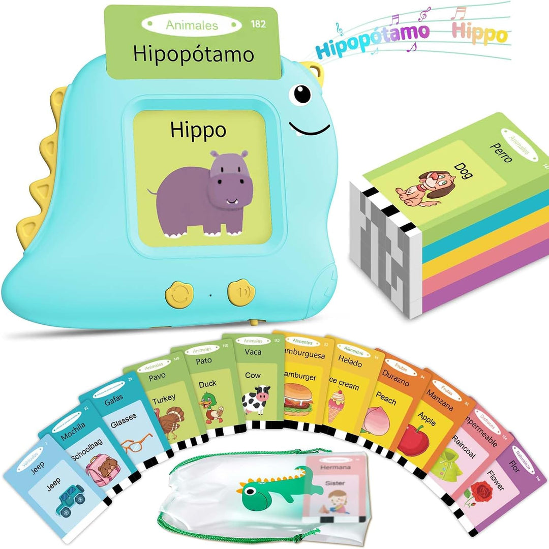 Alotwan Tarjetas flash parlantes, juguetes de aprendizaje de inglés...