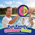 Juego de pelotas para lanzar y atrapar, juego de pelota de remo para niños para jugar al aire libre en el patio trasero
